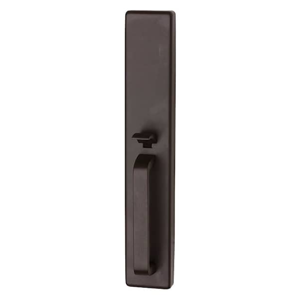25 Series Blank Escutcheon Thumbpiece Trim, Dark Bronze Painted